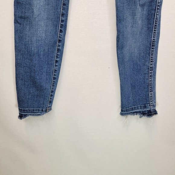 Madewell Women's Size 26 Jeans Raw Hem High Rise Distressed - Picture 5 of 9